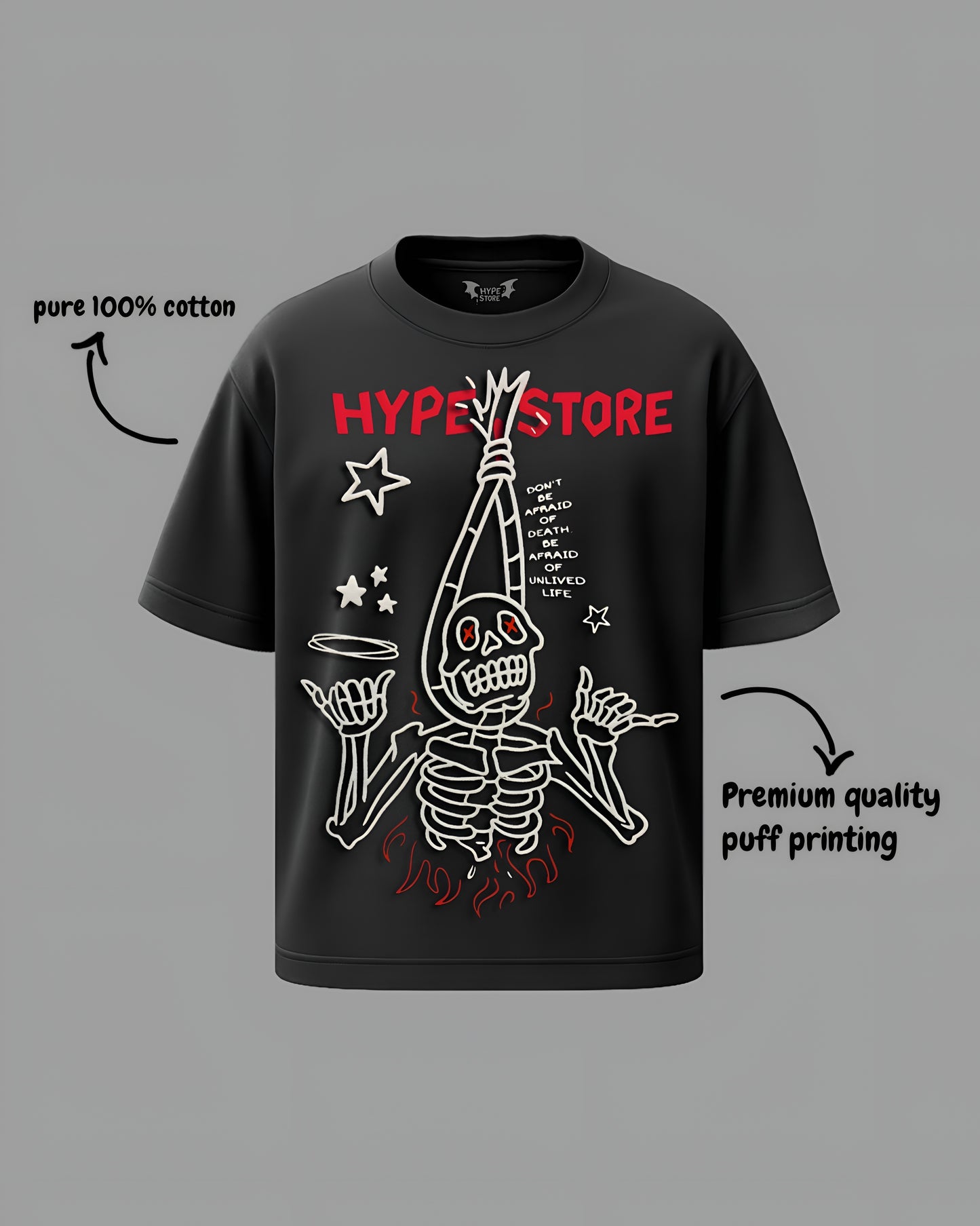 Deathless Hype Unisex Oversized Tee