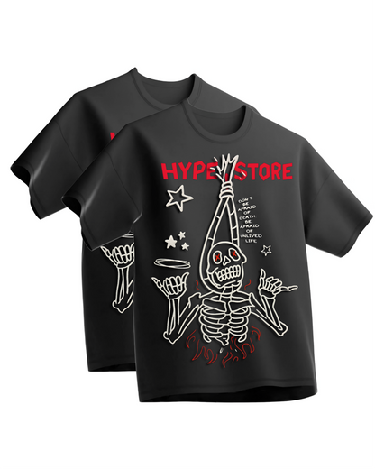 BUY 1 GET 1 FREE  Deathless Hype Unisex Oversized Tee