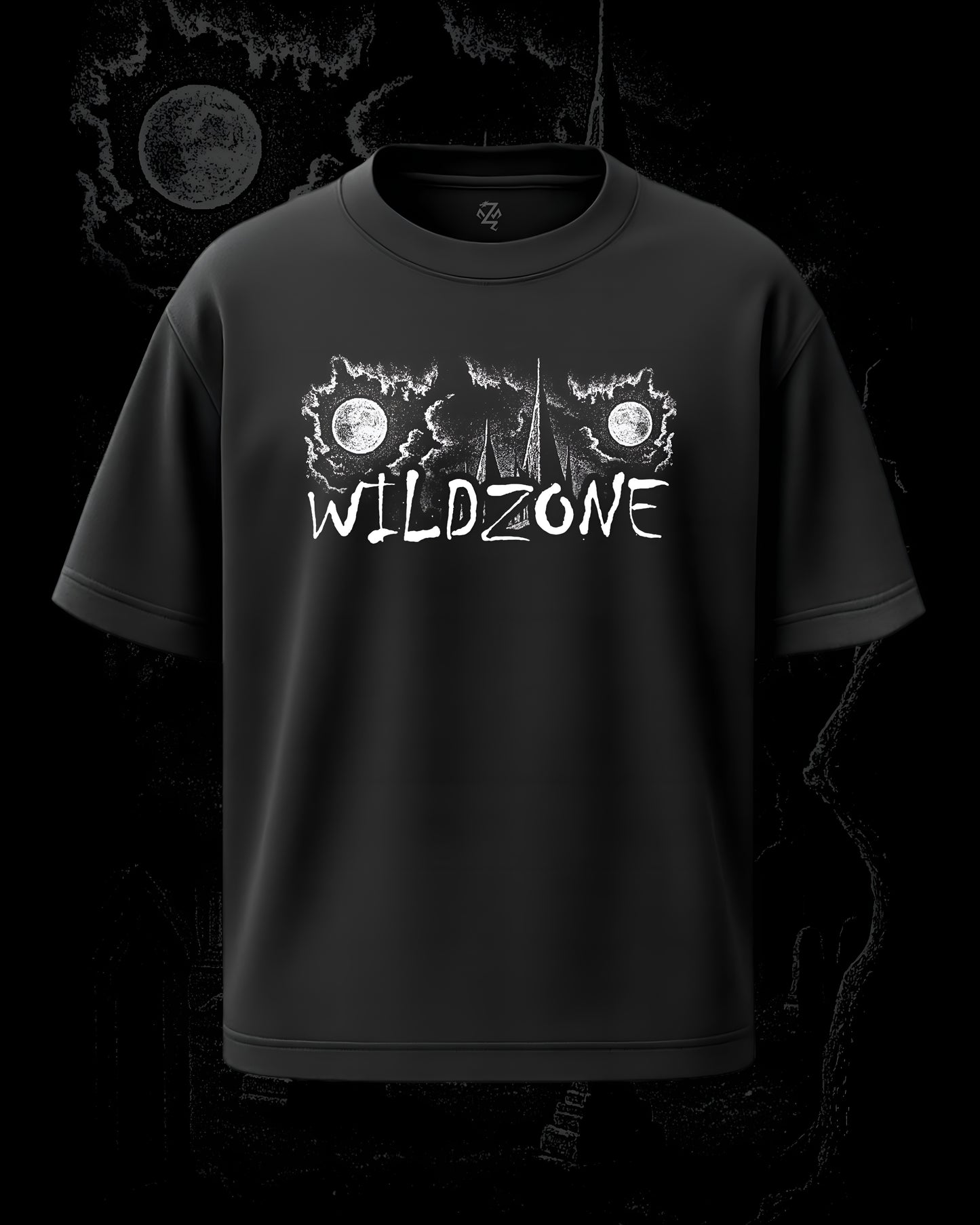 Moonlit Castle Unisex Oversized Tee