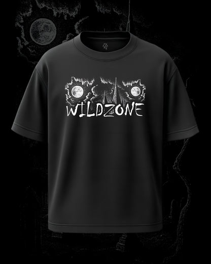 Moonlit Castle Unisex Oversized Tee