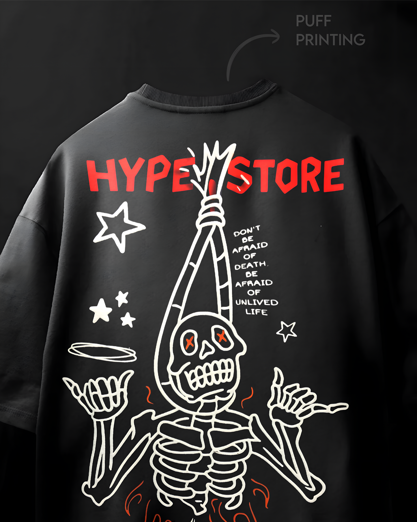 BUY 1 GET 1 FREE  Deathless Hype Unisex Oversized Tee
