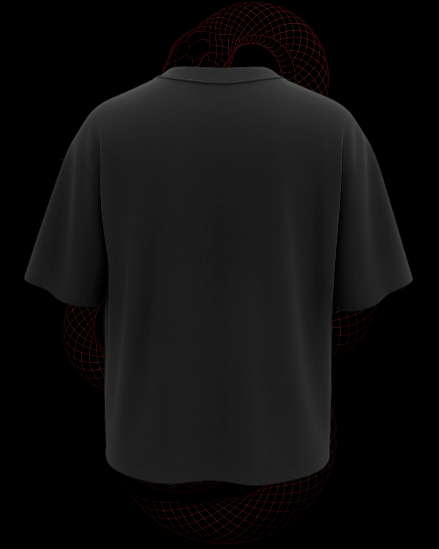 Red Snake Unisex Oversized Tee
